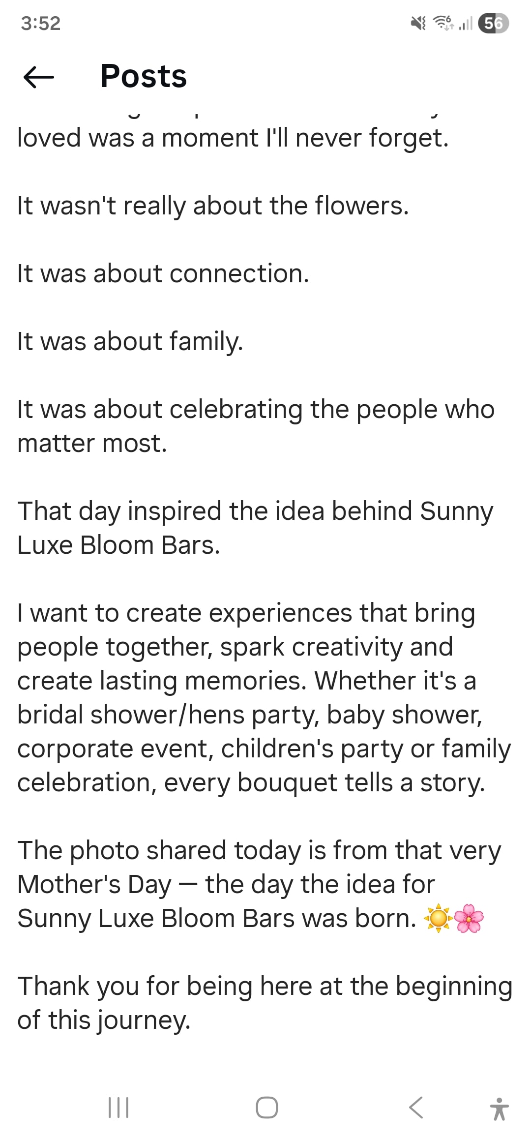Beautiful bouquets made at the first Sunny Luxe bloom bar
